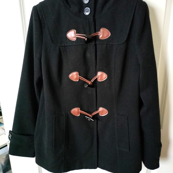 Forever 21 Women's Pea Coat Sz L/G - Picture 2 of 12